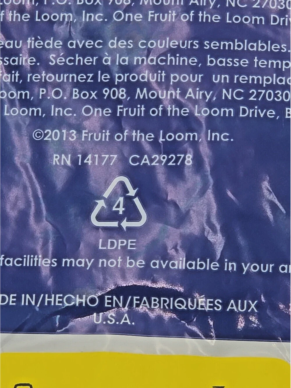 Fruit of the Loom fruit loom